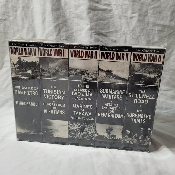 World War II The Great War VHS Series 10 Tape Collection Made USA Vintage Sealed - Picture 4 of 9